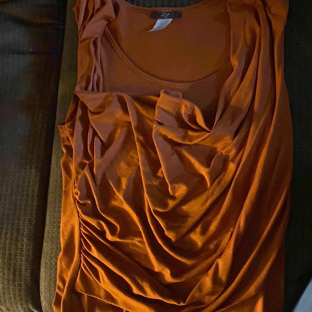Ruffled orange top
